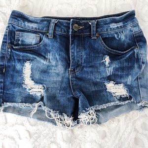 Women's LIQUIDx Distressed Jean Shorts Size 28